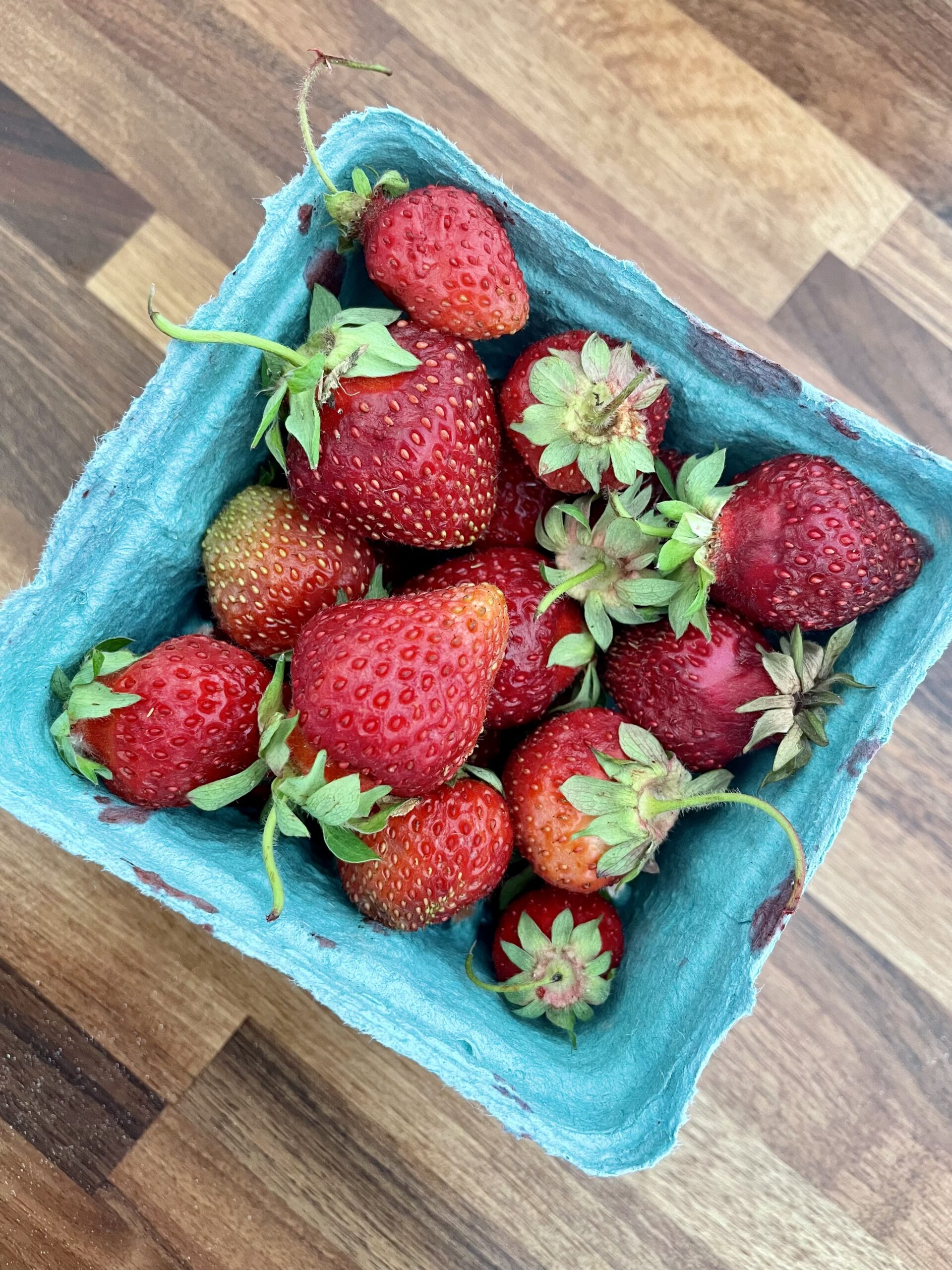 carton of strawberries